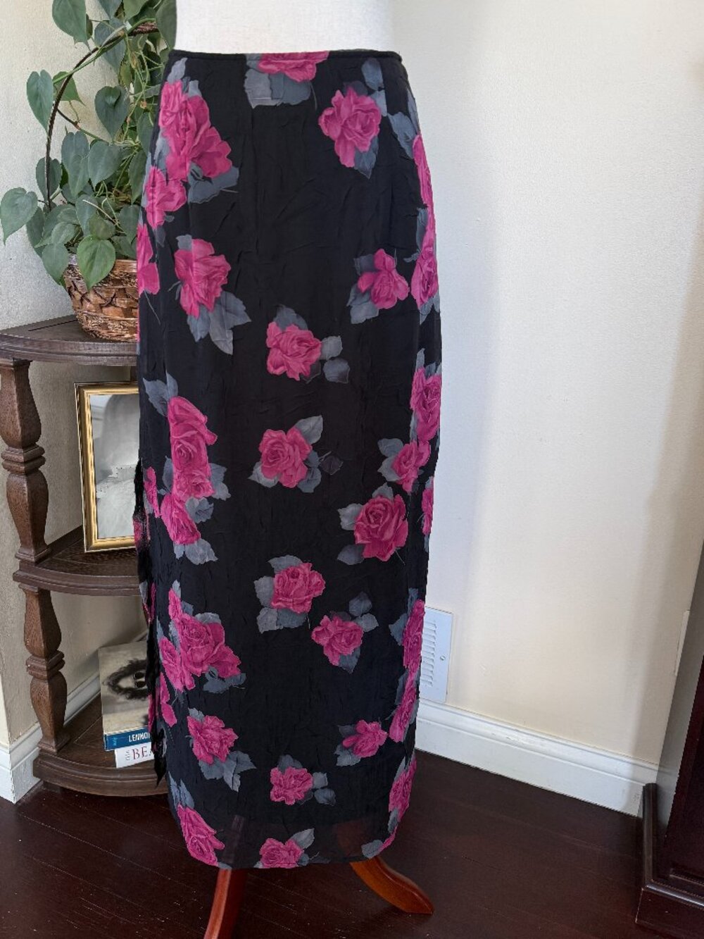 La Belle Fashions Vintage 90s Floral Maxi Skirt sz 5